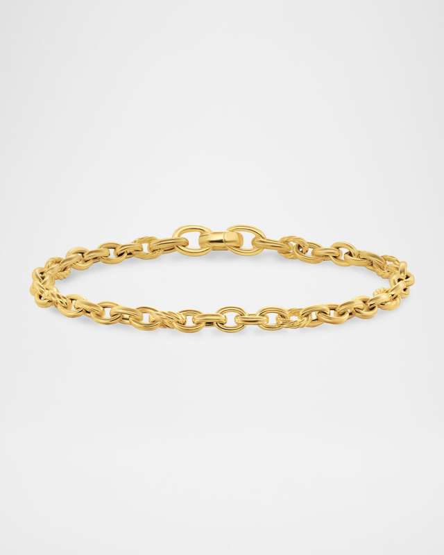 DY Mercer Petite Chain Bracelet in 18K Gold, 4.5mm